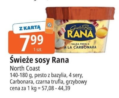 Świeże sosy Rana Carbonara North Coast promocja w Leclerc