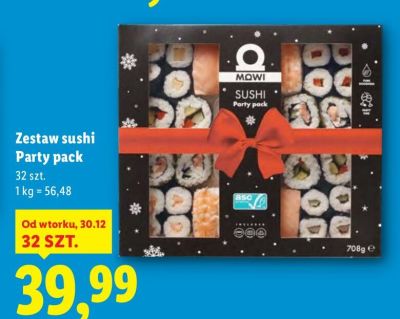 Zestaw sushi Party pack promocja w Lidl