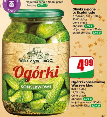 Oliwki zielone La Explanada 2 rodzaje promocja w Dino