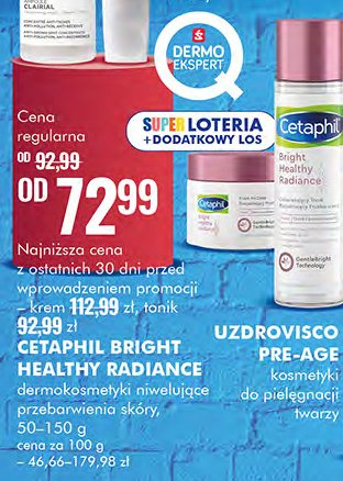 Tonik rozjaśniający przebarwienia CETAPHIL BRIGHT HEALTHY RADIANCE promocja