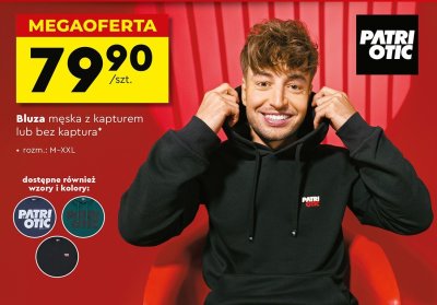 Bluza męska z kapturem  promocja w Biedronka