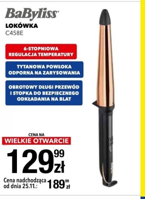 Lokówka BaByliss C458E promocja w RTV EURO AGD