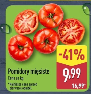 Pomidory mięsiste promocja w Aldi