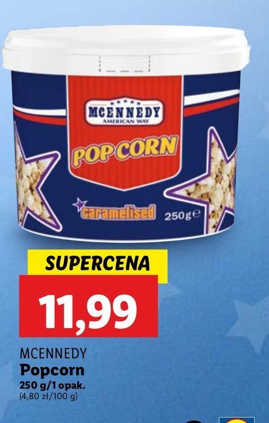 Popcorn karmelowy Mcennedy promocja