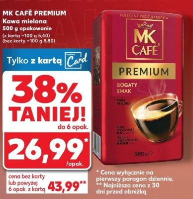 Kawa mielona 500 g promocja w Kaufland