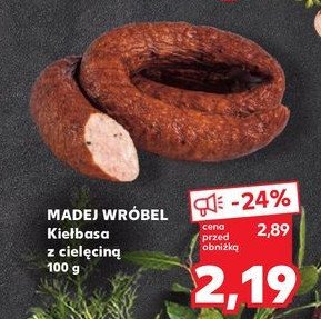 Kiełbasa tradycyjna z cielęciną Madej & wróbel promocja