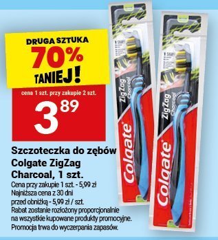 Szczoteczka do zębów Colgate ZigZag Charcoal, 1 szt. promocja w Twój Market