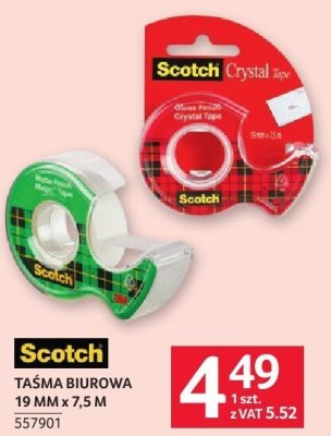 Taśma biurowa SCOTCH TAŚMA BIUROWA 19 MM x 7,5 M promocja w Selgros