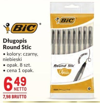 Długopis Round Stic BIC promocja w Makro