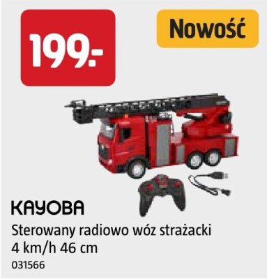 Sterowany radiowo wóz strażacki 4 km/h 46 cm KAYOBA promocja w Jula