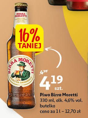 Piwo Birra moretti promocje