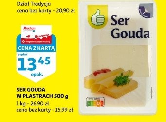 Ser gouda Podniesiony kciuk promocja