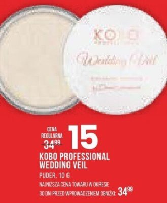Puder KOBO PROFESSIONAL BAKING VEIL promocja w Drogerie Natura