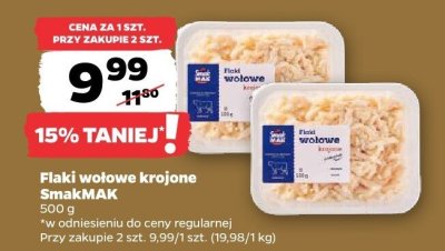 Flaki wołowe krojone SmakMAK promocja w Netto