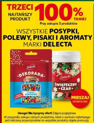 Posypki, polewy, pisaki i aromaty  promocja w Kaufland