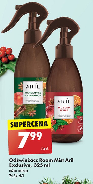 Odświeżacz powietrza warm apple & cinnamon Aril promocja w Biedronka