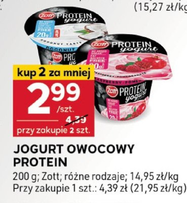 Jogurt owocowy Protein promocja w Stokrotka