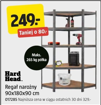 Regał narożny 90x180x90 cm promocja w Jula