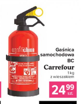 Gaśnica samochodowa bc Carrefour promocja