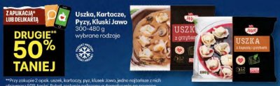 Uszka, Kartacze, Pyzy, Kluski Jawo wybrane rodzaje promocja w Delikatesy Centrum