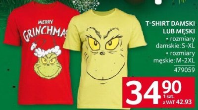 T-shirt damski lub męski promocja w Selgros