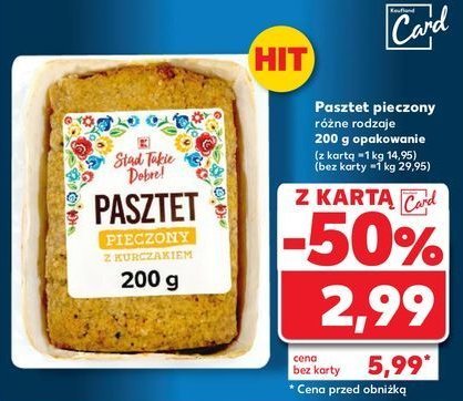 Pasztet pieczony z kurczakiem K-classic st膮d takie dobre! promocja