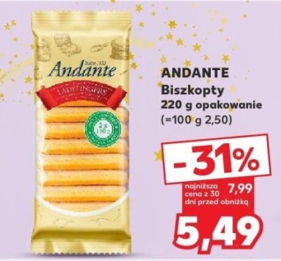 Biszkopt ANDANTE promocja w Kaufland