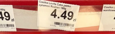 Ciastka Lovita Cake jabłko cynamon Roshen 168g promocja w Dino
