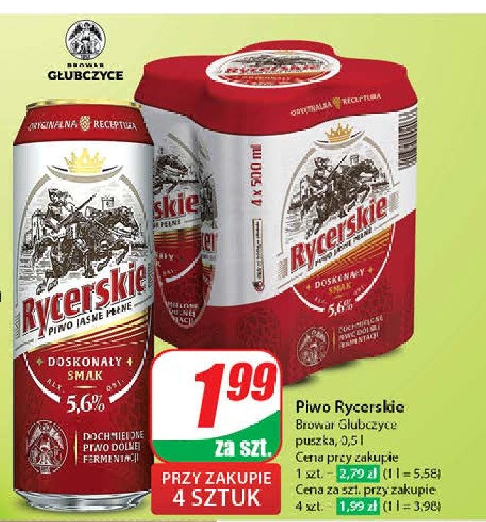 Piwo promocja w Dino
