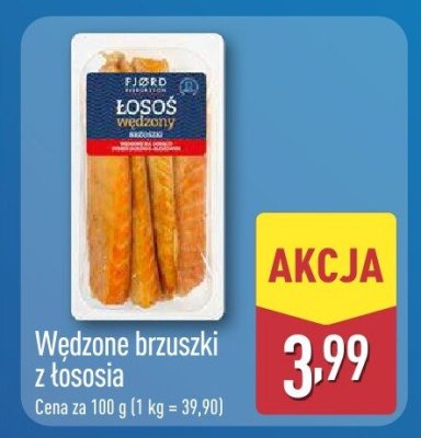 Wędzone brzuszki z łososia promocja w Aldi