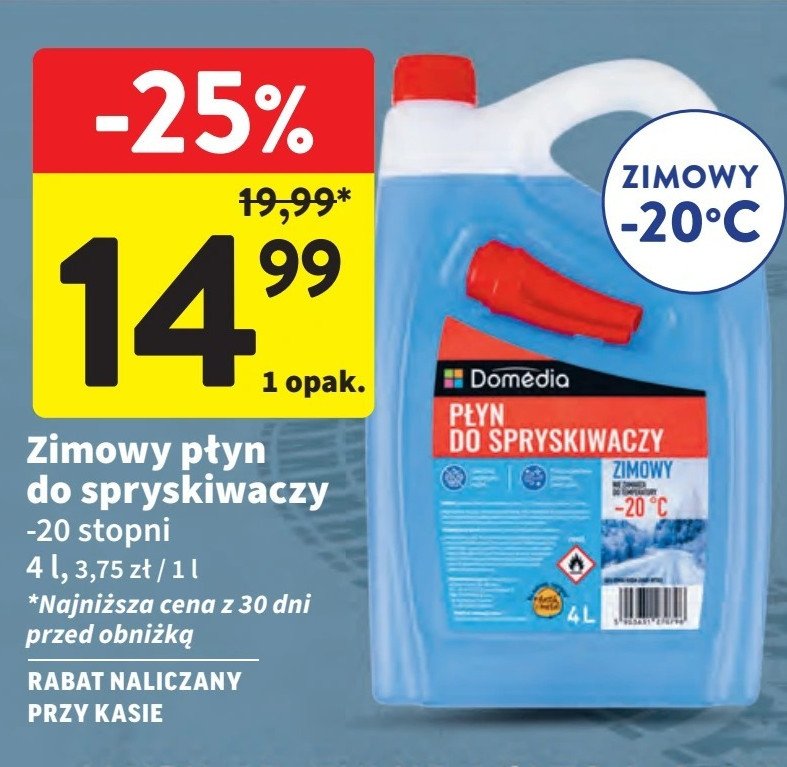 Płyn do spryskiwaczy zimowy DOMEDIA promocja