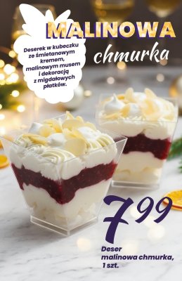 Deser malinowa chmurka promocja w Twój Market