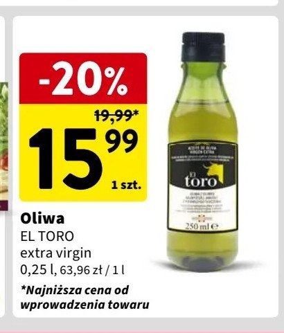 Oliwa extra virgin EL TORO promocja