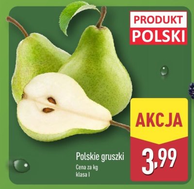 Polskie gruszki Aldi promocja w Aldi