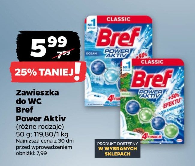 Kostka do wc 4 function ocean Bref power aktiv promocja