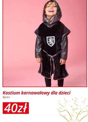 Kostium karnawałowy dla dzieci Rycerz promocja w KiK