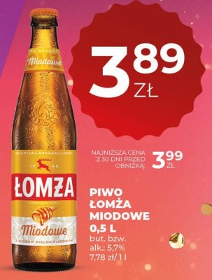 Piwo Łomża Miodowe 0,5 L promocja w Duży Ben
