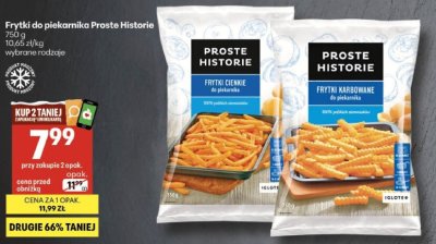 Frytki do piekarnika Proste Historie wybrane rodzaje promocja w Delikatesy Centrum
