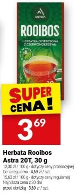 Herbata Rooibos Astra Zott, 30 g promocja w Twój Market