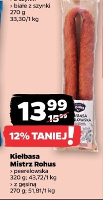 Kiełbasa z gęsiną promocja w Netto