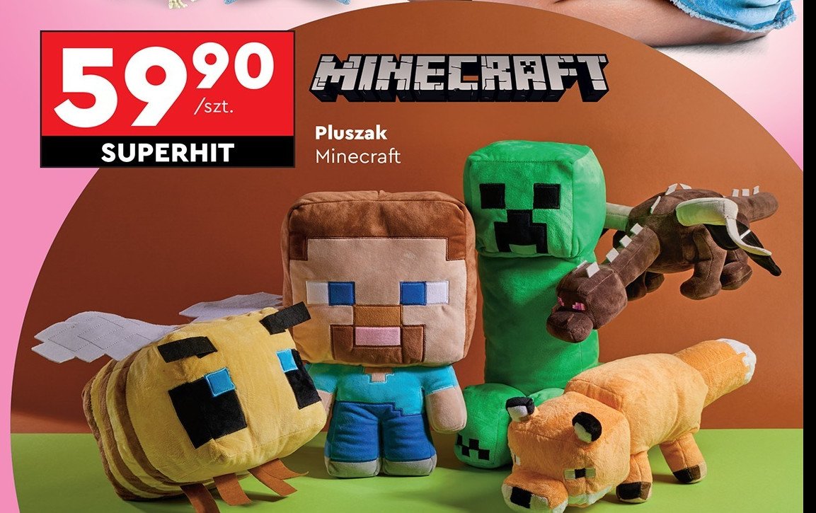 Maskotka minecraft promocja w Biedronka
