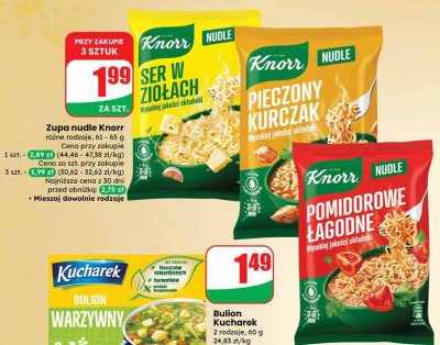 Bulion Kucharek 2 rodzaje promocja w Dino
