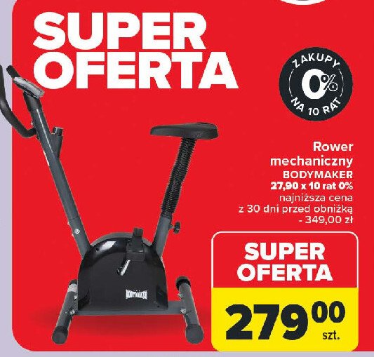 Rowerek mechaniczny bodymaker Jms sports promocja w Carrefour Market