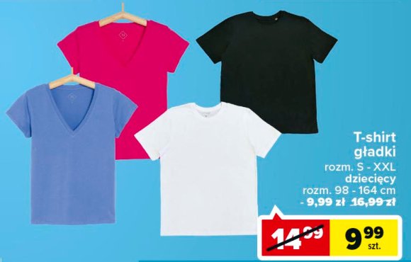T-shirt gładki s-2xl promocja