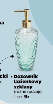 Dozownik łazienkowy szklany promocja w Netto
