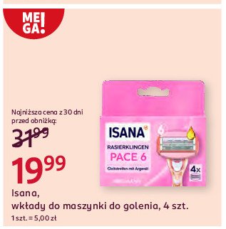 Wkłady do maszynki Isana promocja w Rossmann