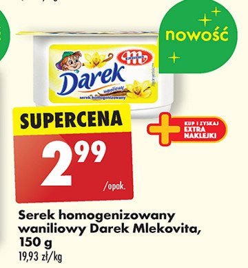 Serek wanilia Mlekovita darek promocja