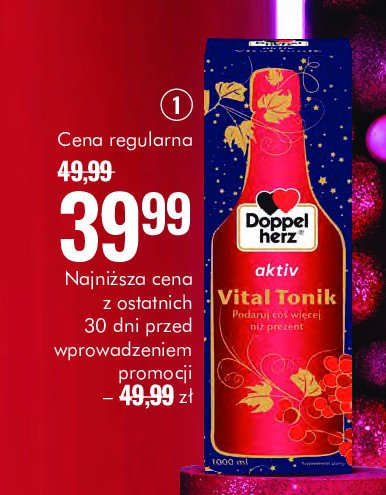 Tonik leczniczy Doppelherz aktiv promocja w Super-Pharm