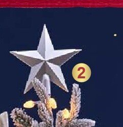 Czub na choinkę gwiazda promocja w Castorama