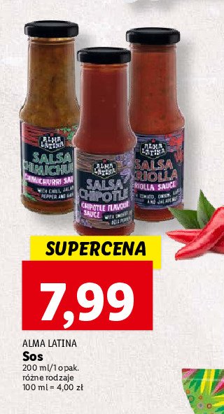 Sos chipotle Alma latina promocja
